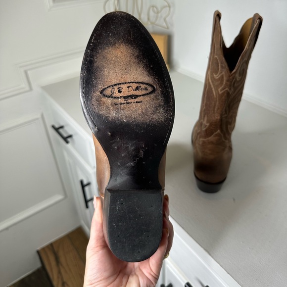 **SOLD**Vintage J.B. Dillon Genuine Goat Leather Western Cowboy Boots - Picture 8 of 9